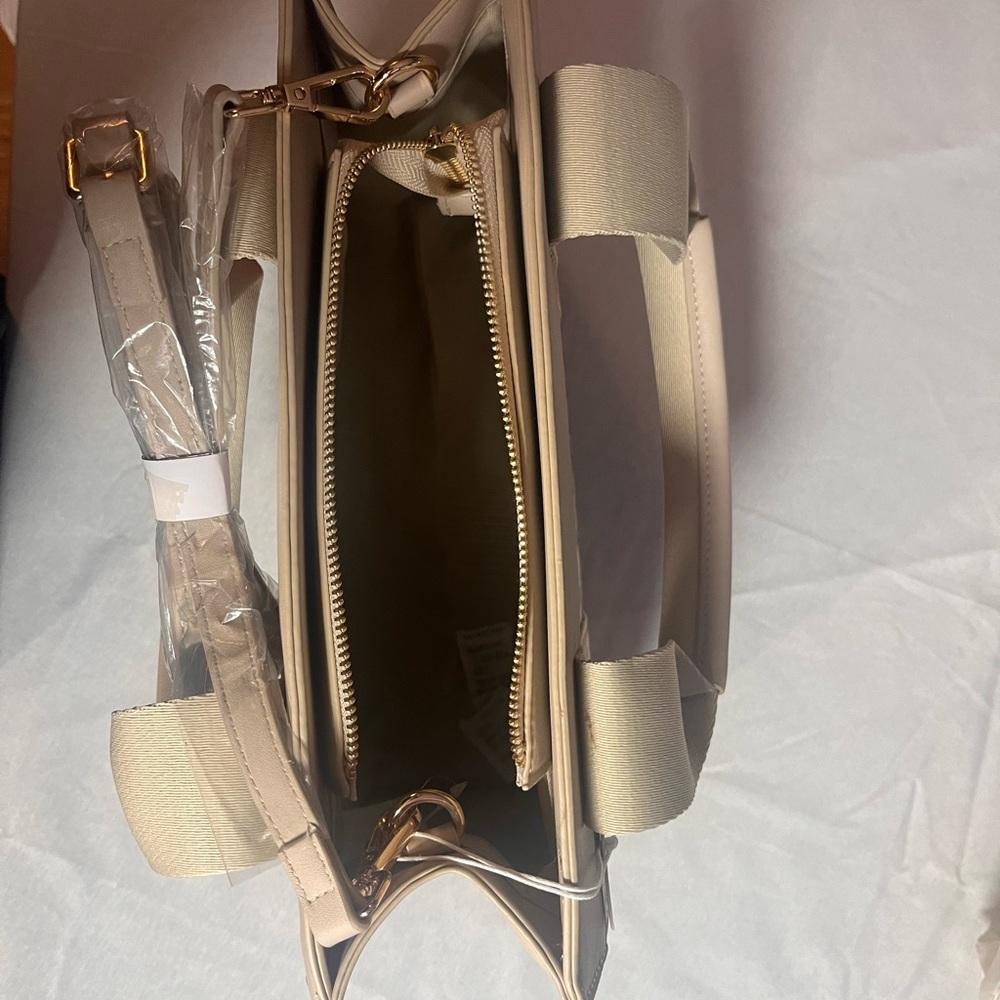 Cavalli Class Beige Floral Tote - Picture 4 of 7